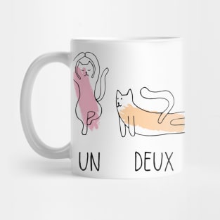 Cat in Yoga poses Mug